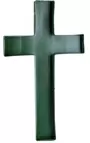 Floral Cross Green Medium