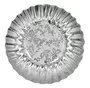 Mini Silver Paper Plates With Rose Pattern Pack Of 50