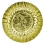 Mini Gold Paper Plates With Rose Pattern Pack Of 50