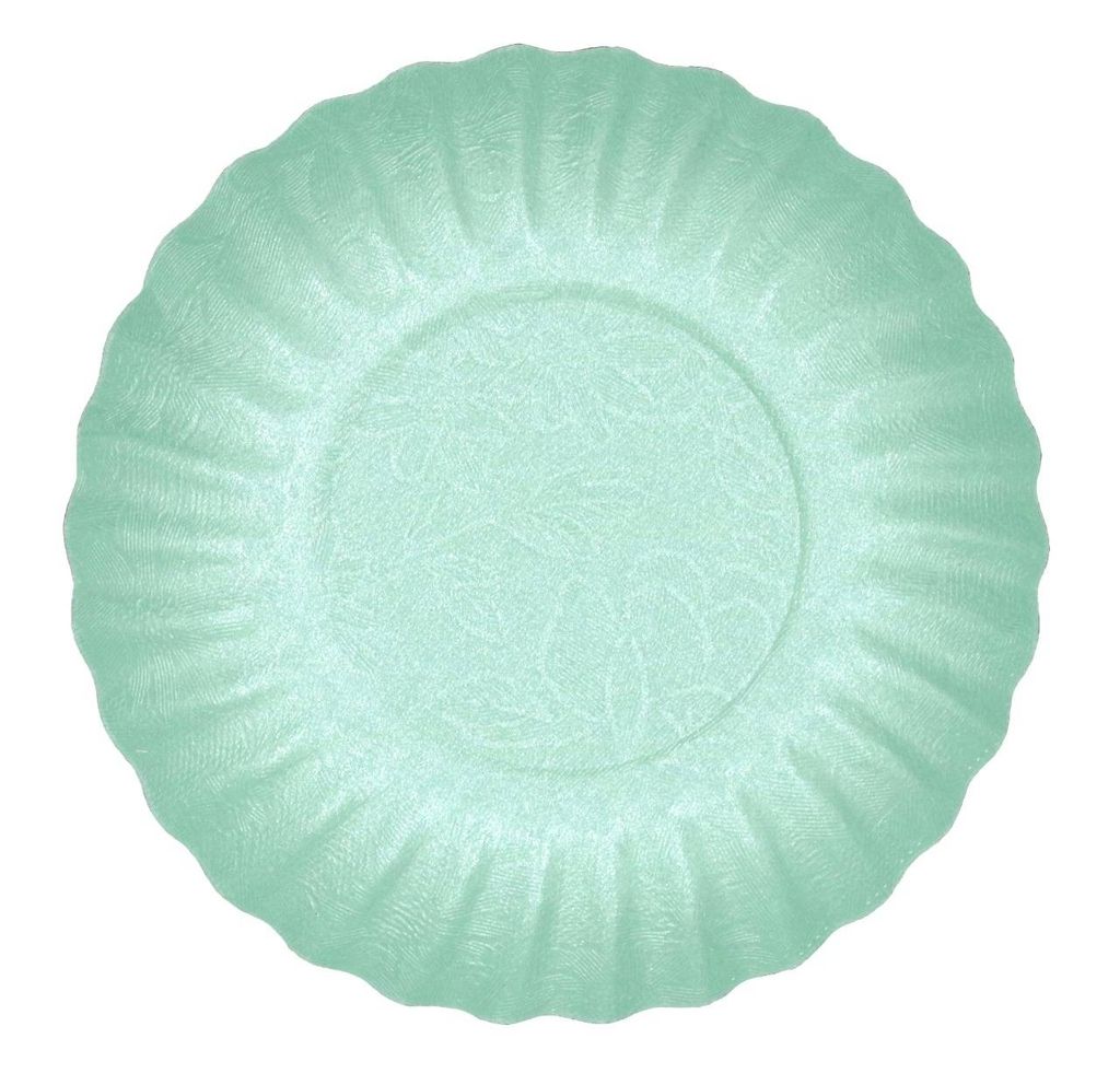 Mini 9cm Mint Green Paper Plates with Flower Pattern Pack of 50 Party Supplies Paper Plates Shop Online J.A Floral Distributors