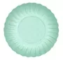 Mini Mint Green Paper Plates With Flower Pattern Pack Of 50