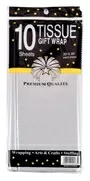Tissue Paper Metallic Silver Pack Of 10 Sheets