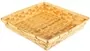 Square 35x35cm Handmade Bamboo Fruit Snack Food Gift Basket Tray Natural