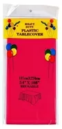 Cerise Pink Plastic Tablecloth Table Cover
