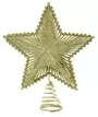Wire Glittered Star Christmas Tree Topper Gold 1