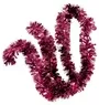 Christmas Tinsel Garland Maroon X 2m