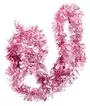 Christmas Tinsel Garland Light Pink X 2m
