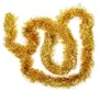 9cm Tinsel Garland Gold X 2m
