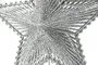 Wire Glittered Star Christmas Tree Topper Silver 3