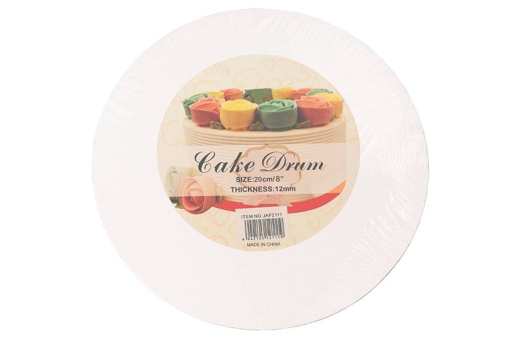 20cm Cake Drum White 12mm Thick Baking Supplies Cake Boards Shop