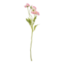 Poppy X3 Heads And X1 Bud Pink 55cm