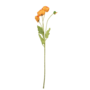 Poppy X3 Heads And X1 Bud Orange 55cm