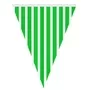 Triangle Bunting 2 Meter Stripes White And Green