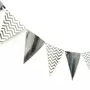 Triangle Bunting 25 Meter Metallic Silver Zigzag Pattern 2