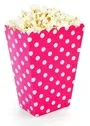 Popcorn Box With Polka Dots Pink