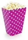 Popcorn Box With Polka Dots Purple