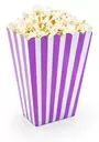 Popcorn Box With Stripes Purple