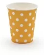 Paper Cups Polka Dots Gold Pack Of 10