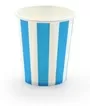 Paper Cups Stripes Blue Pack Of 10
