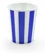 Paper Cups Stripes Dark Blue Pack Of 10