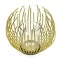 Candle Holder Wire Abstract Globe Gold 115cm 1