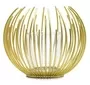 Candle Holder Wire Abstract Globe Gold 115cm 2