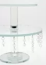 Crystal Cake Stand 2 Tier 235cm 30cm 4