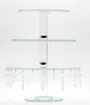 Crystal Cake Stand 3 Tier 235 295 345cm 1