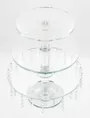 Crystal Cake Stand 3 Tier 235 295 345cm 3