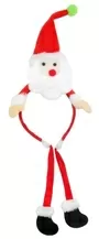 Christmas Alice Band With Dangling Legs Santa Claus Design