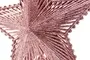 Wire Glittered Star Christmas Tree Topper Rose Pink 3