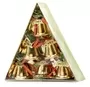 4cm Gold Christmas Bells Hanging Ornaments Pack Of 6 1