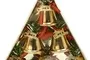 4cm Gold Christmas Bells Hanging Ornaments Pack Of 6 3