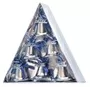 4cm Silver Christmas Bells Hanging Ornaments Pack Of 6 1