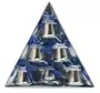 4cm Silver Christmas Bells Hanging Ornaments Pack Of 6 2