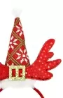 Reindeer Alice Band With Hat And Gold Buckle2