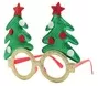 Christmas Glasses Gold Frame With Green Christmas Trees
