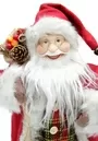 45cm Singing And Dancing Father Christmas Figurine Ornament With Bag Of Presents And Lantern 3