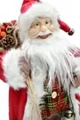 45cm Singing And Dancing Father Christmas Figurine Ornament With Bag Of Presents And Lantern 4