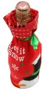 Christmas Bottle Cover Let It Snow With Snowman Design 2