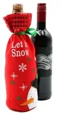 Christmas Bottle Cover Let It Snow With Snowman Design 3