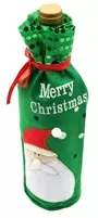 Christmas Bottle Cover Merry Christmas With Santa Design 1
