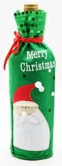 Christmas Bottle Cover Merry Christmas With Santa Design 2