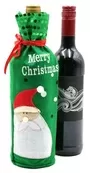 Christmas Bottle Cover Merry Christmas With Santa Design 3