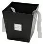 Flower Gift Box Black With Ribbon Handles 18cm 1