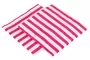 Cerise Pink And White Striped 2 Ply Paper Serviettes 33x33cm Pack Of 20 Copy