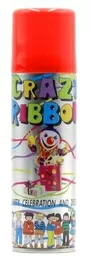 Crazy Ribbon Confetti Spray Red 2