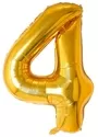 Gold Foil Number 4 Balloon