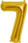 Gold Foil Number 7 Balloon