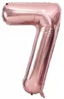 Rose Gold Foil Number 7 Balloon Edit